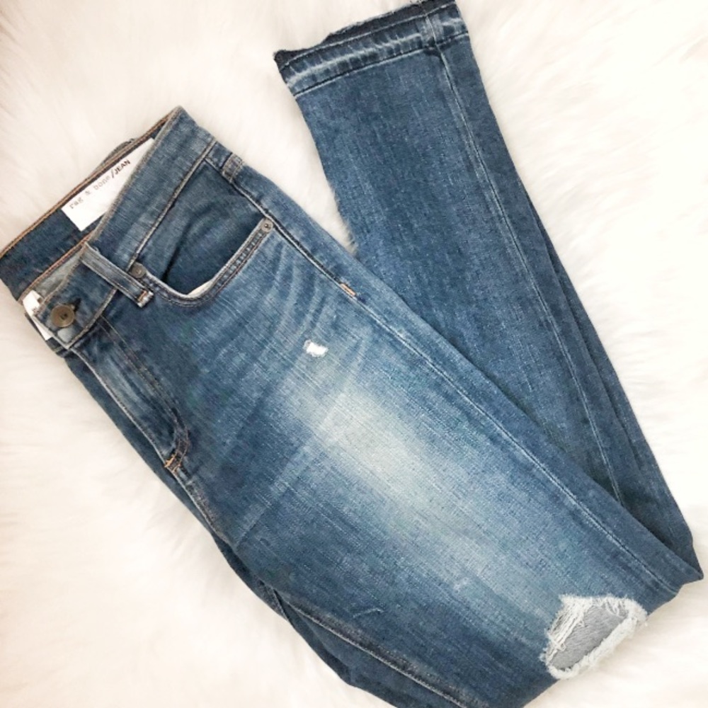 Rag & Bone Modele Dre Capri Cropped Slim-Leg Jeans